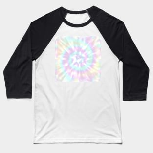 Pastel Rainbow Tie Dye - Aesthetic Pink, Yellow, Lilac, Mauve, Peach and Light Green Baseball T-Shirt